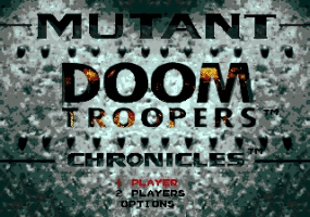 Mutant Chronicles - Doom Troopers Title Screen